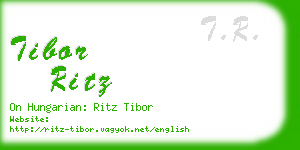 tibor ritz business card